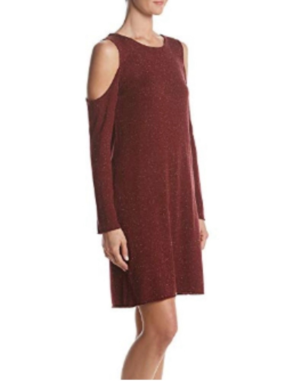 Philosophy Cashmere Cold Shoulder Sweater Dress